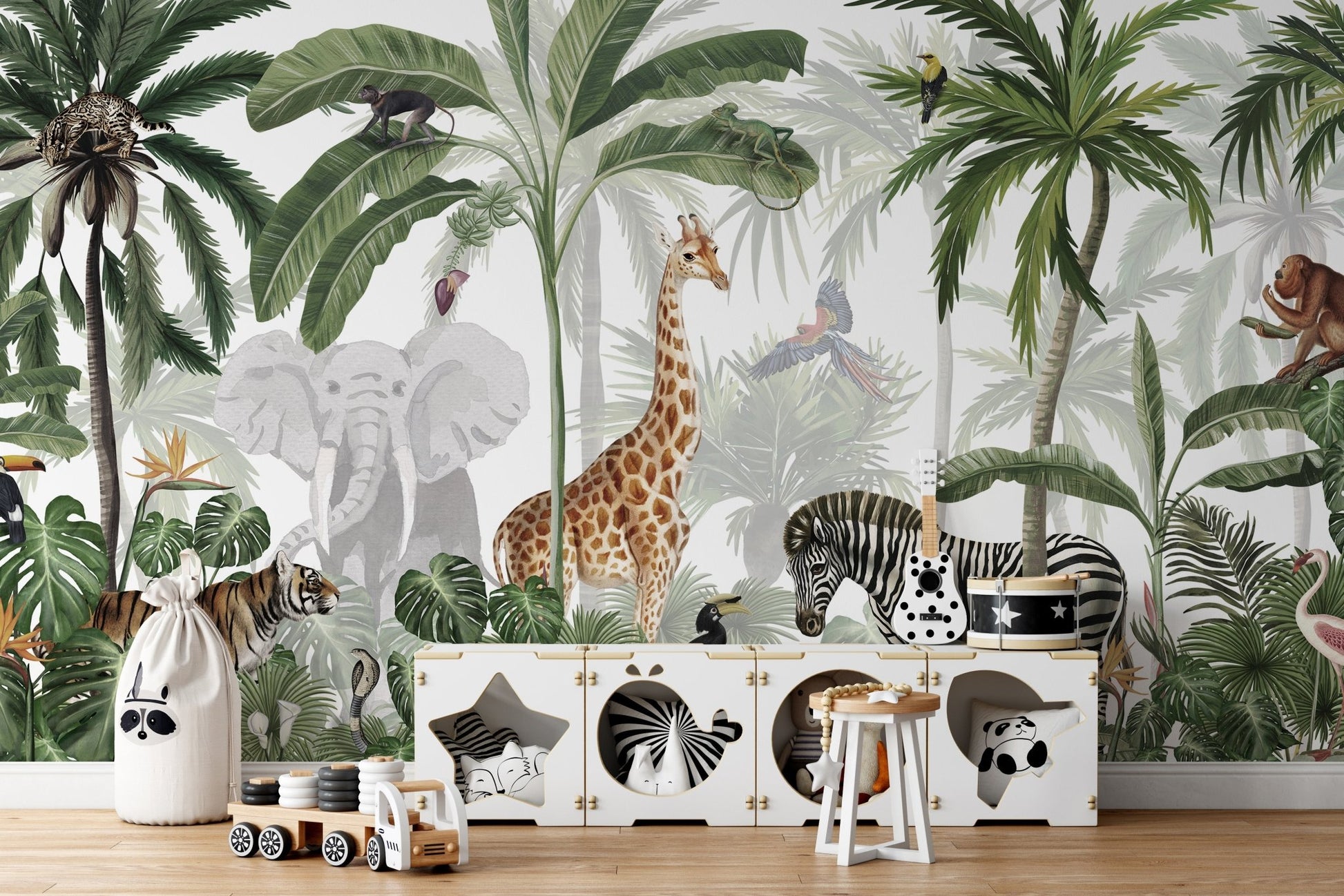 Jungle Jive Mural Wallpaper - Wallanza