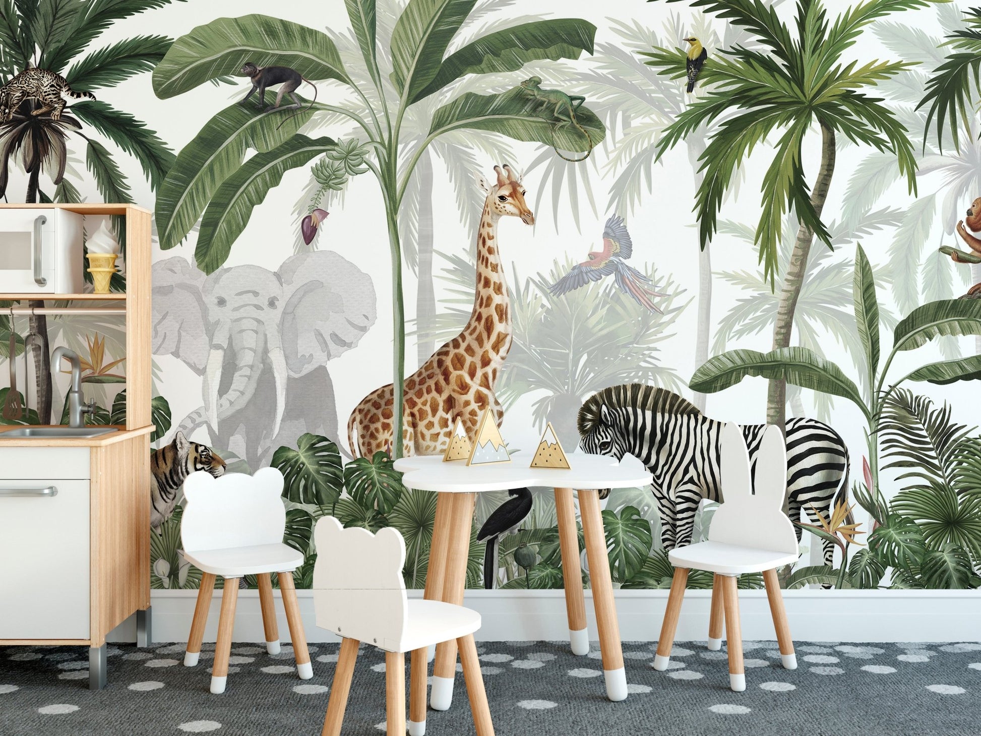 Jungle Jive Mural Wallpaper - Wallanza