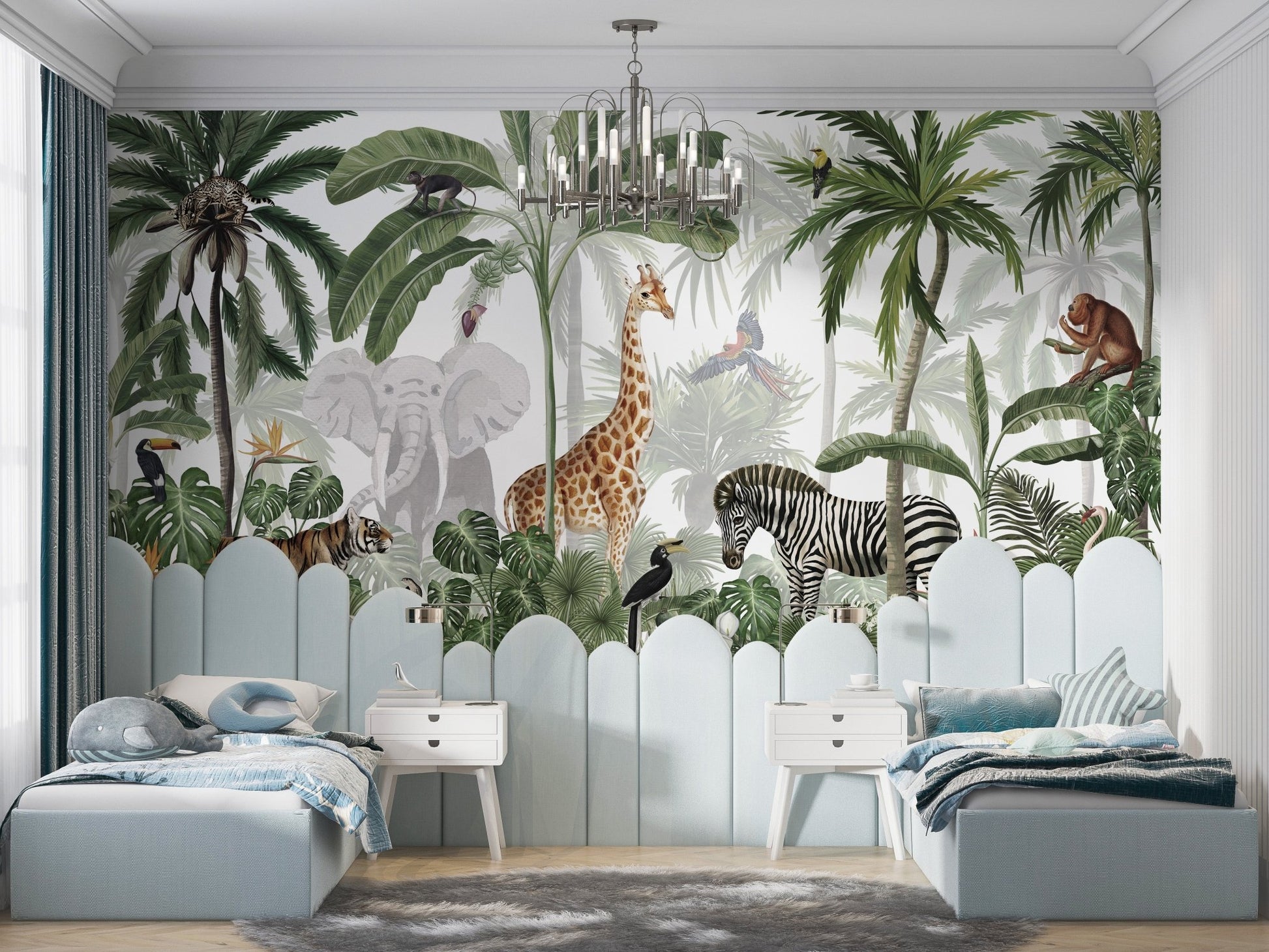 Jungle Jive Mural Wallpaper - Wallanza
