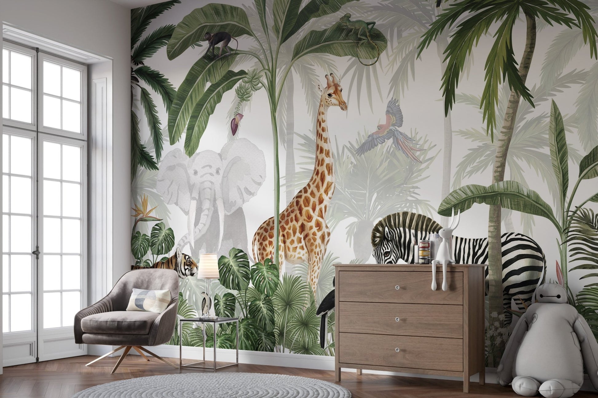 Jungle Jive Mural Wallpaper - Wallanza