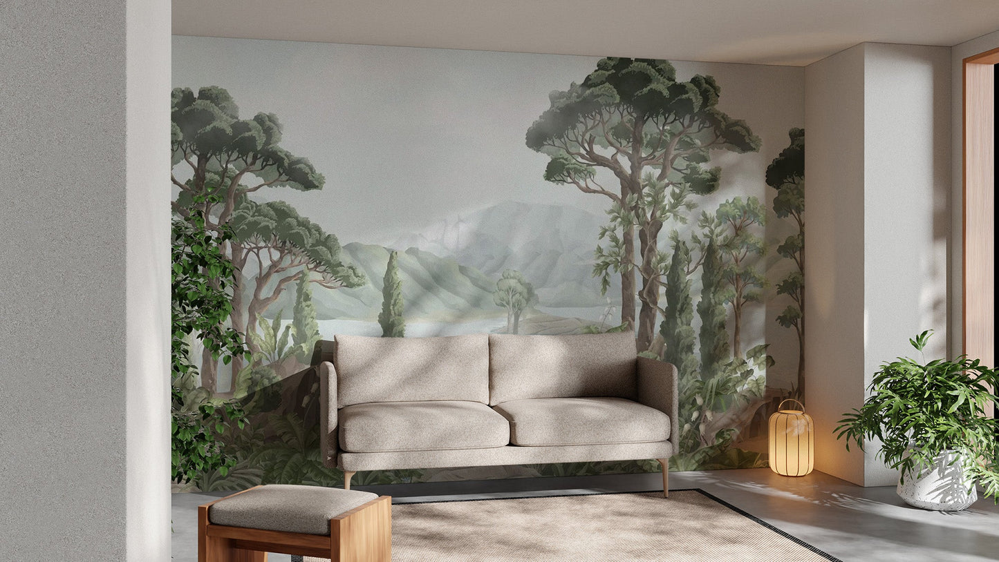 Jungle Landscape Wall Mural - Wallanza
