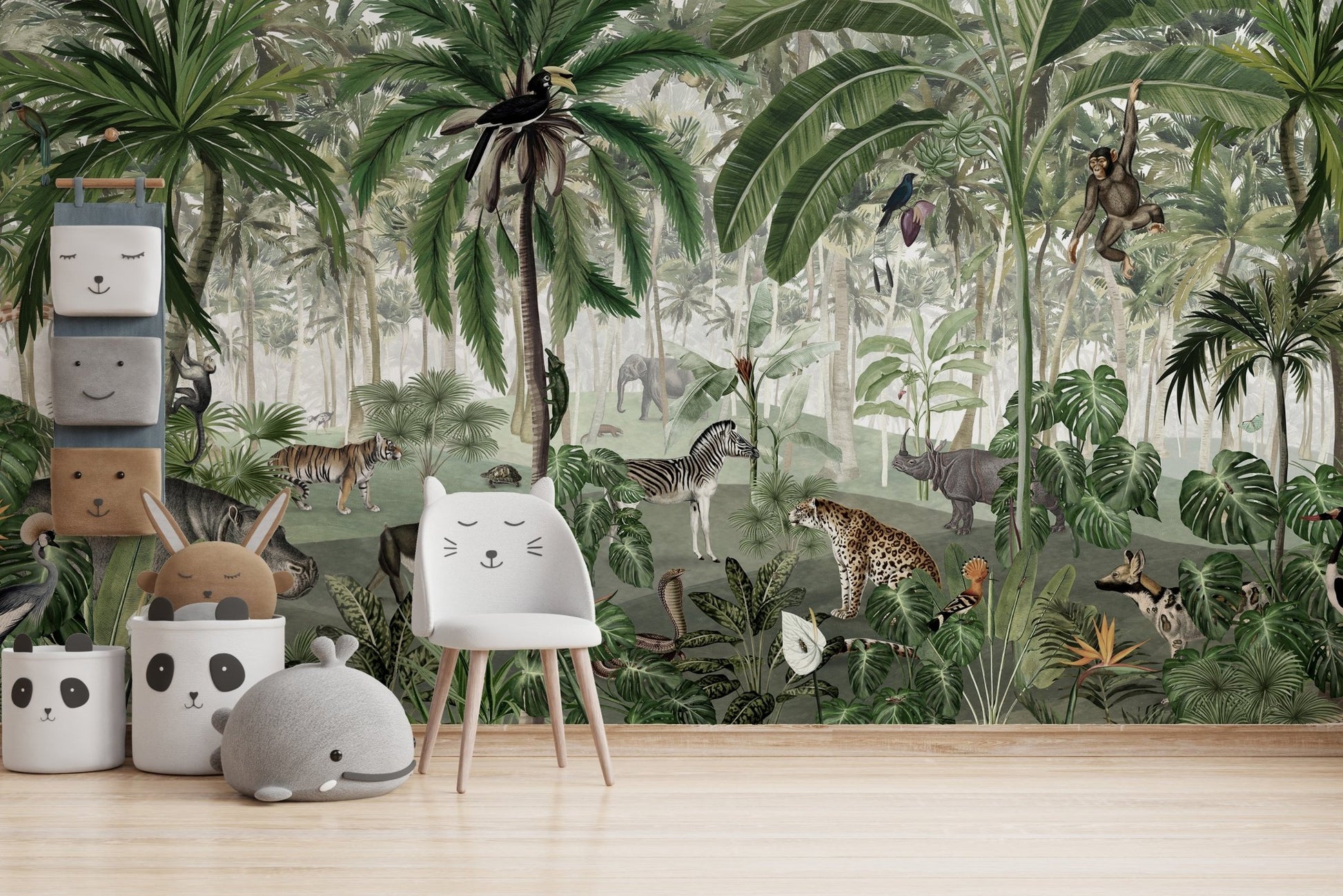 Jungle wallpaper murals for kids - Wallanza
