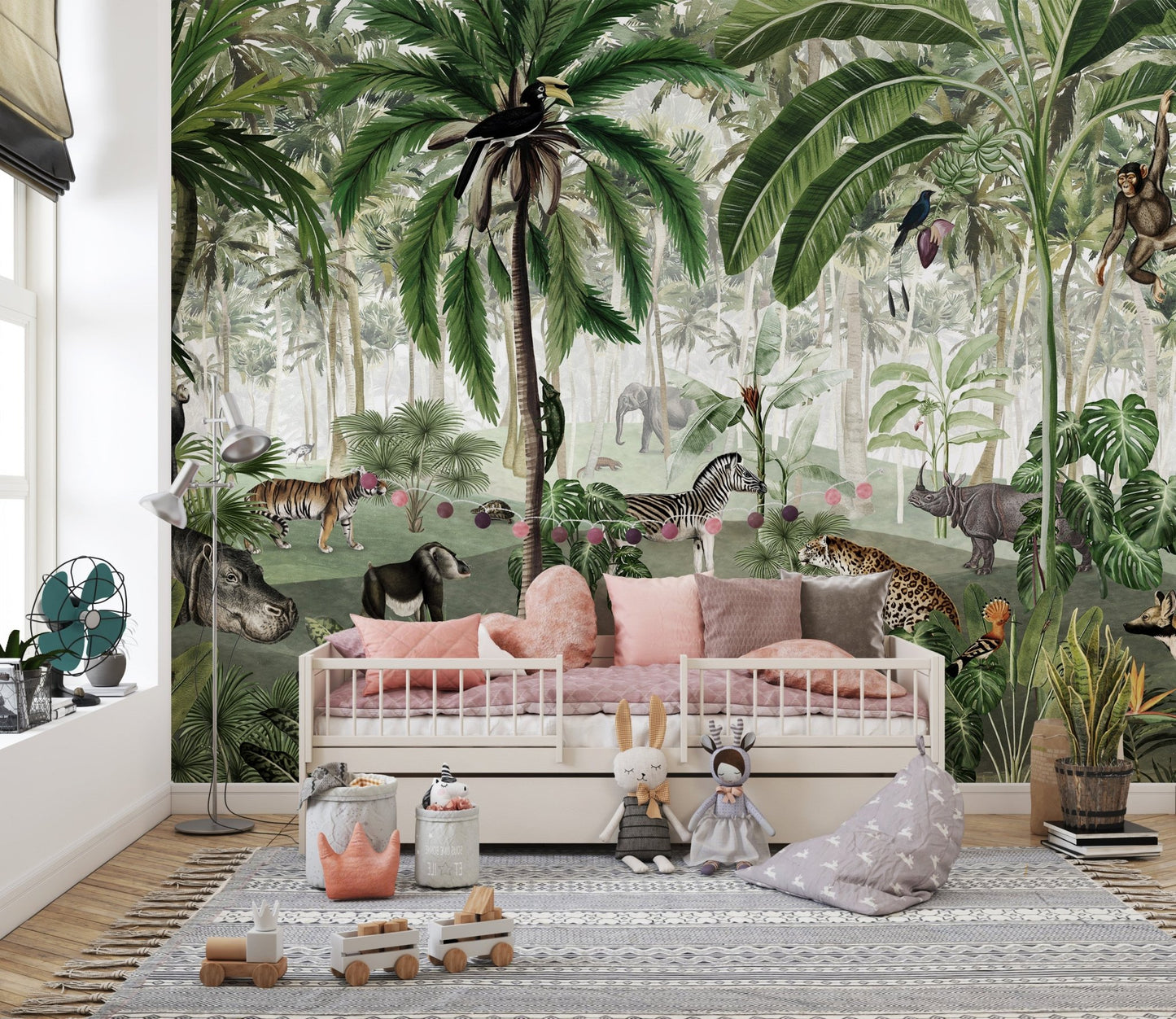 Jungle wallpaper murals for kids - Wallanza
