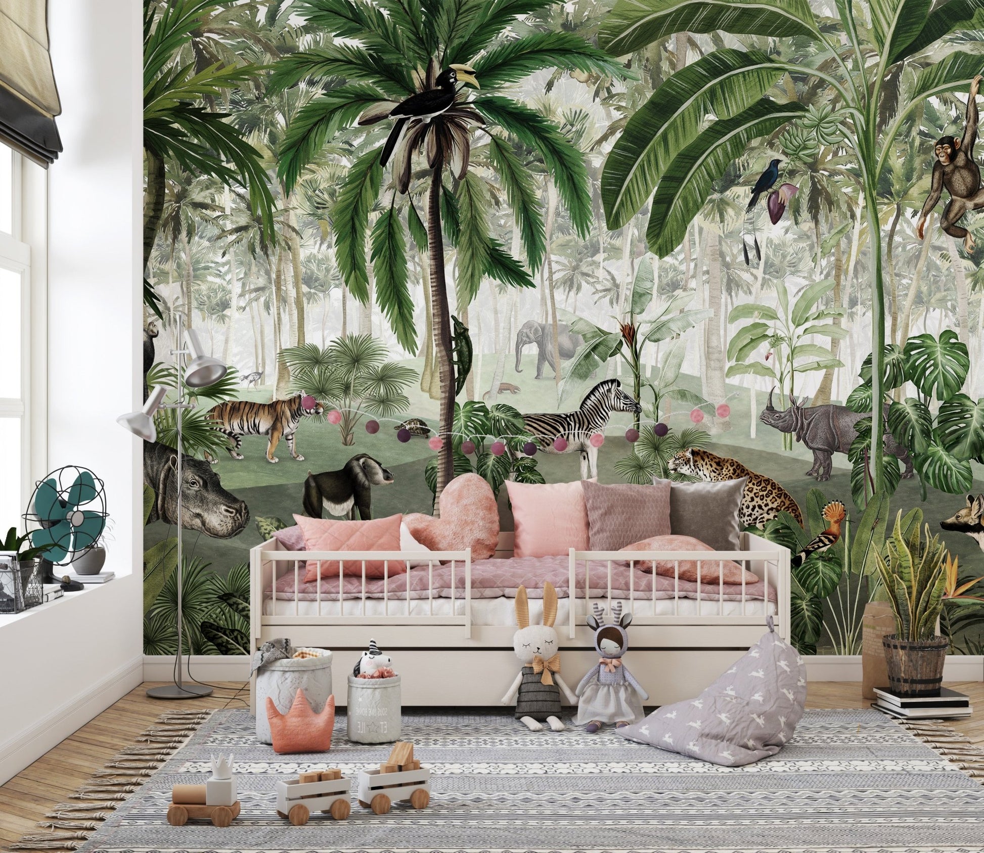 Jungle wallpaper murals for kids - Wallanza