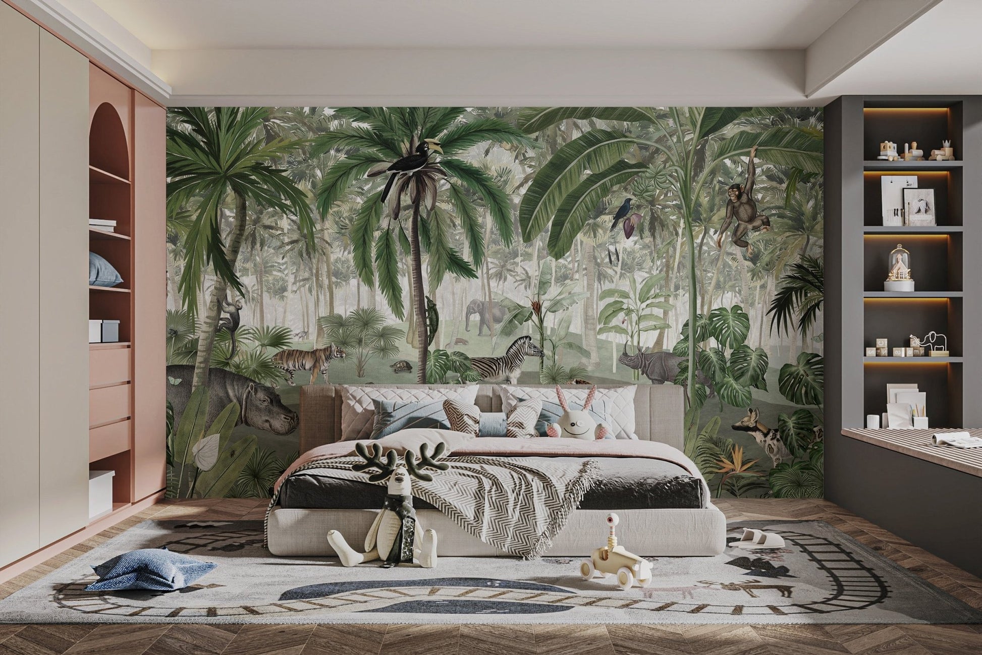 Jungle wallpaper murals for kids - Wallanza