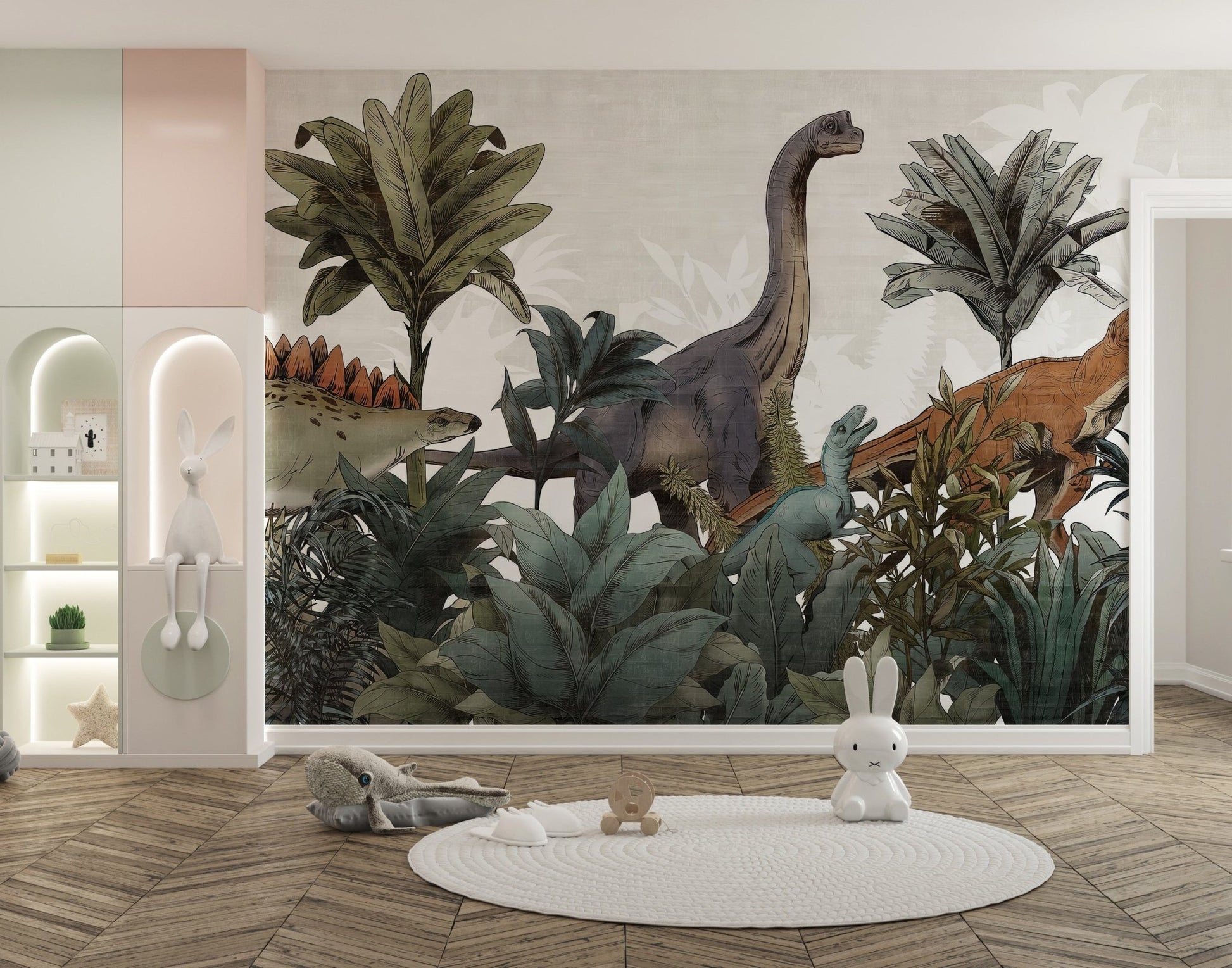 Jurassic Forest Adventure Wall Mural - Wallanza