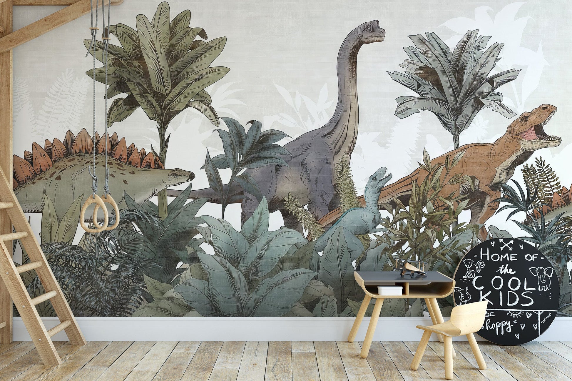 Jurassic Forest Adventure Wall Mural - Wallanza