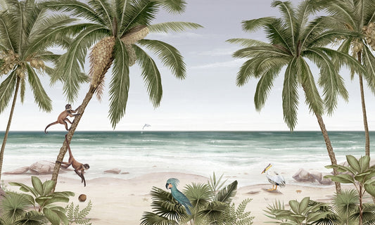 Tropical Beach Wallpaper Mural
