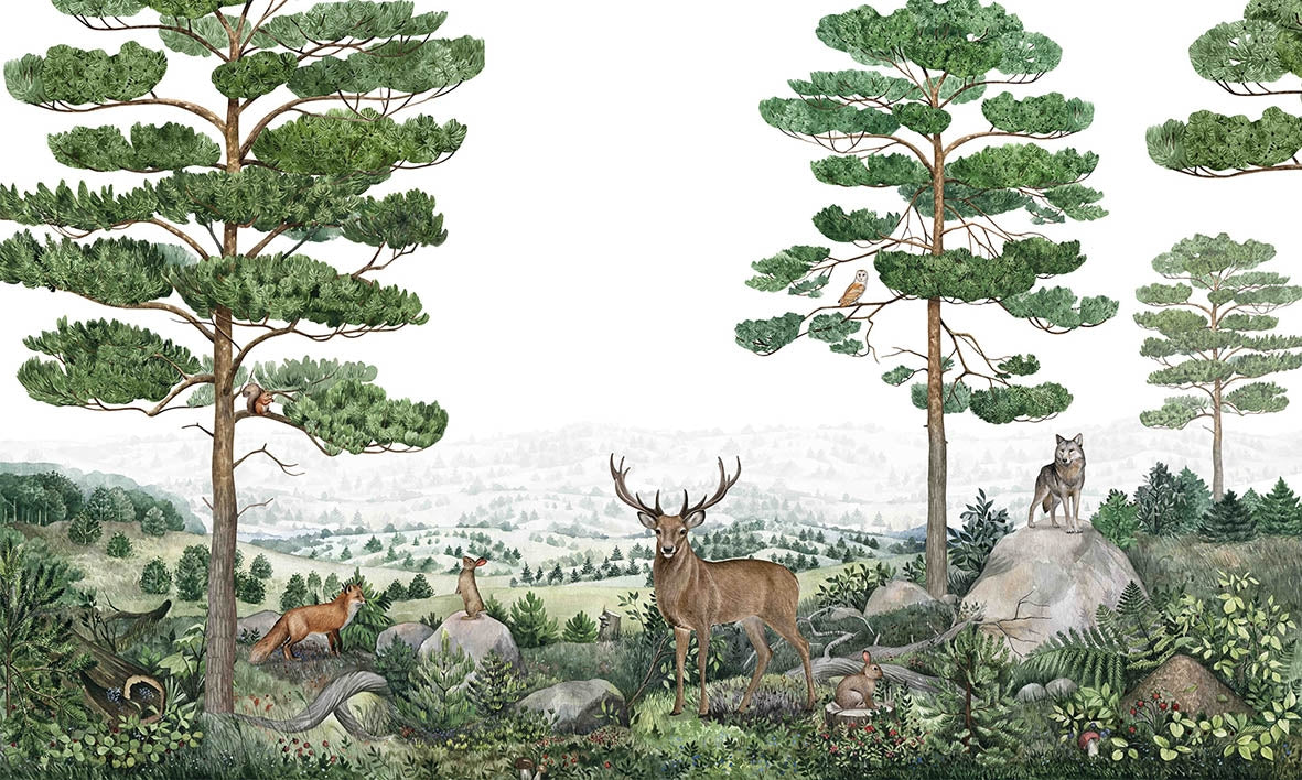Forest Vista Peel and Stick Wallpaper Murals
