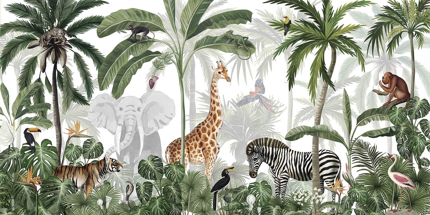 Jungle Jive Mural Wallpaper