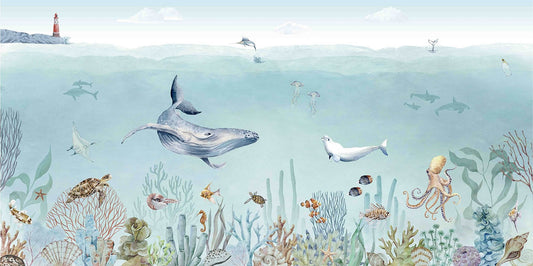 Secret sea life wallpaper murals