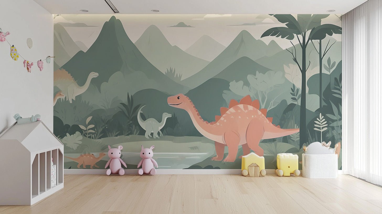 Kids Dinosaur World Wall Mural - Wallanza