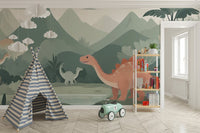 Kids Dinosaur World Wall Mural - Wallanza