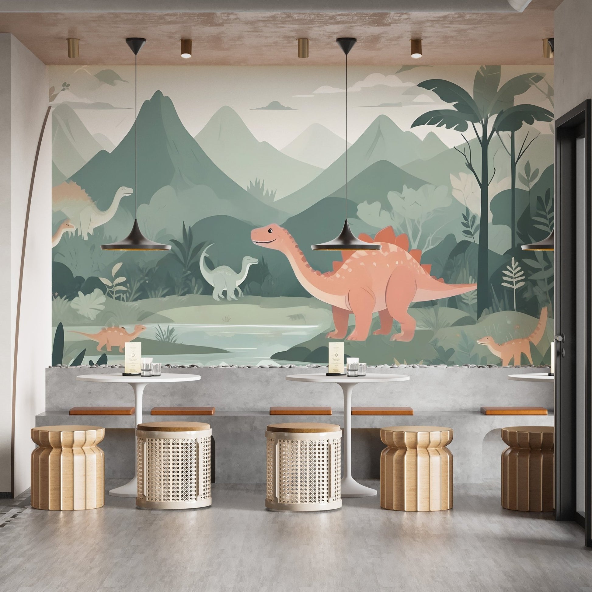 Kids Dinosaur World Wall Mural - Wallanza