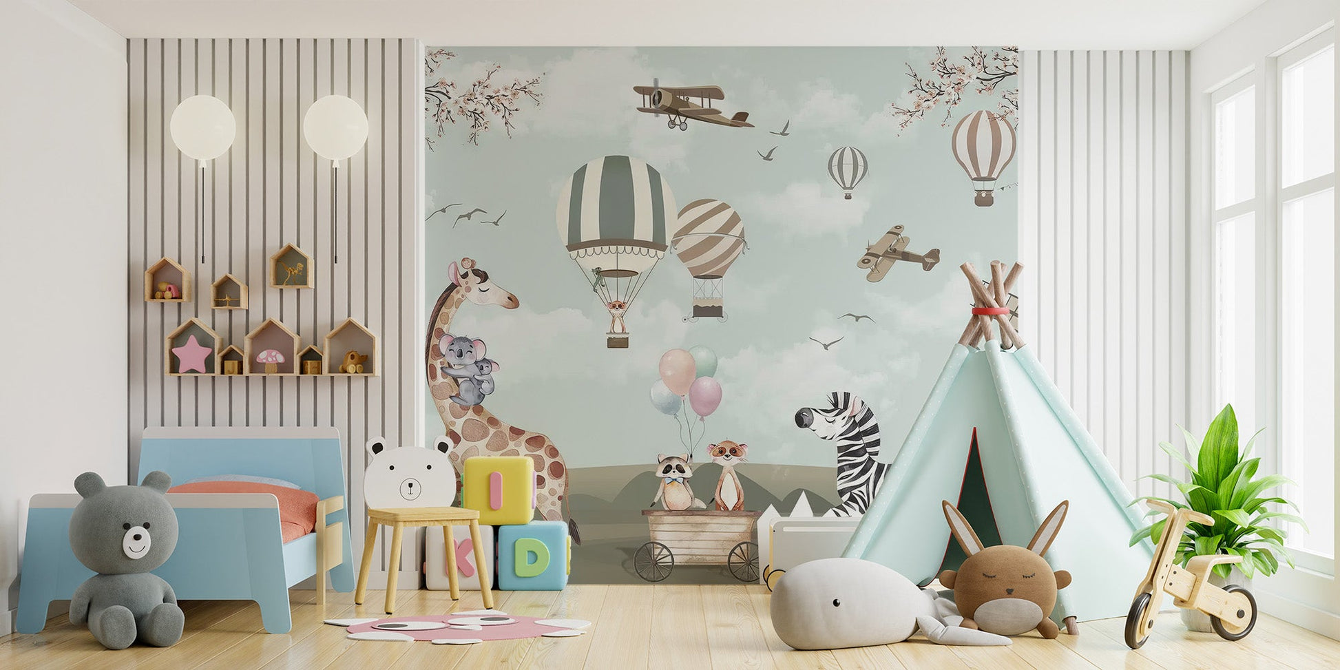 Kids Woodland Animals Wallpaper - Wallanza