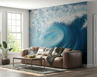 Large Ocean Wave Wall Mural - Wallanza