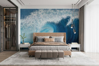 Large Ocean Wave Wall Mural - Wallanza