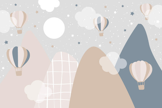 Starry Mountain  Wall Mural