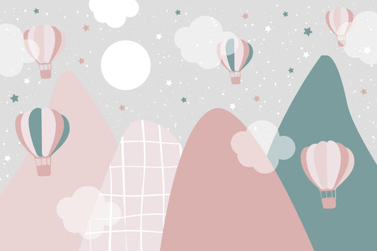 Air Balloon Adventure Wall Mural