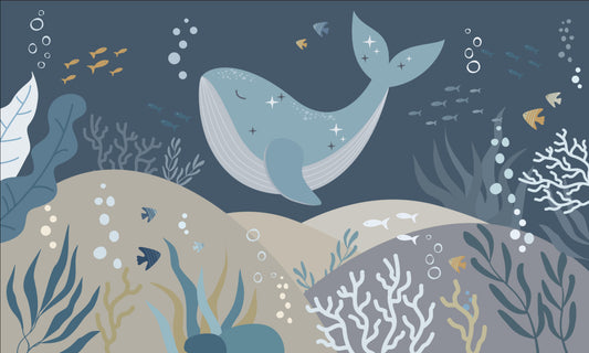 Celestial Whale  Wall Mural