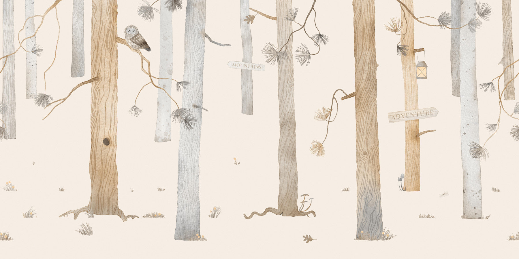 Adventure Awaits Forest Wall Mural