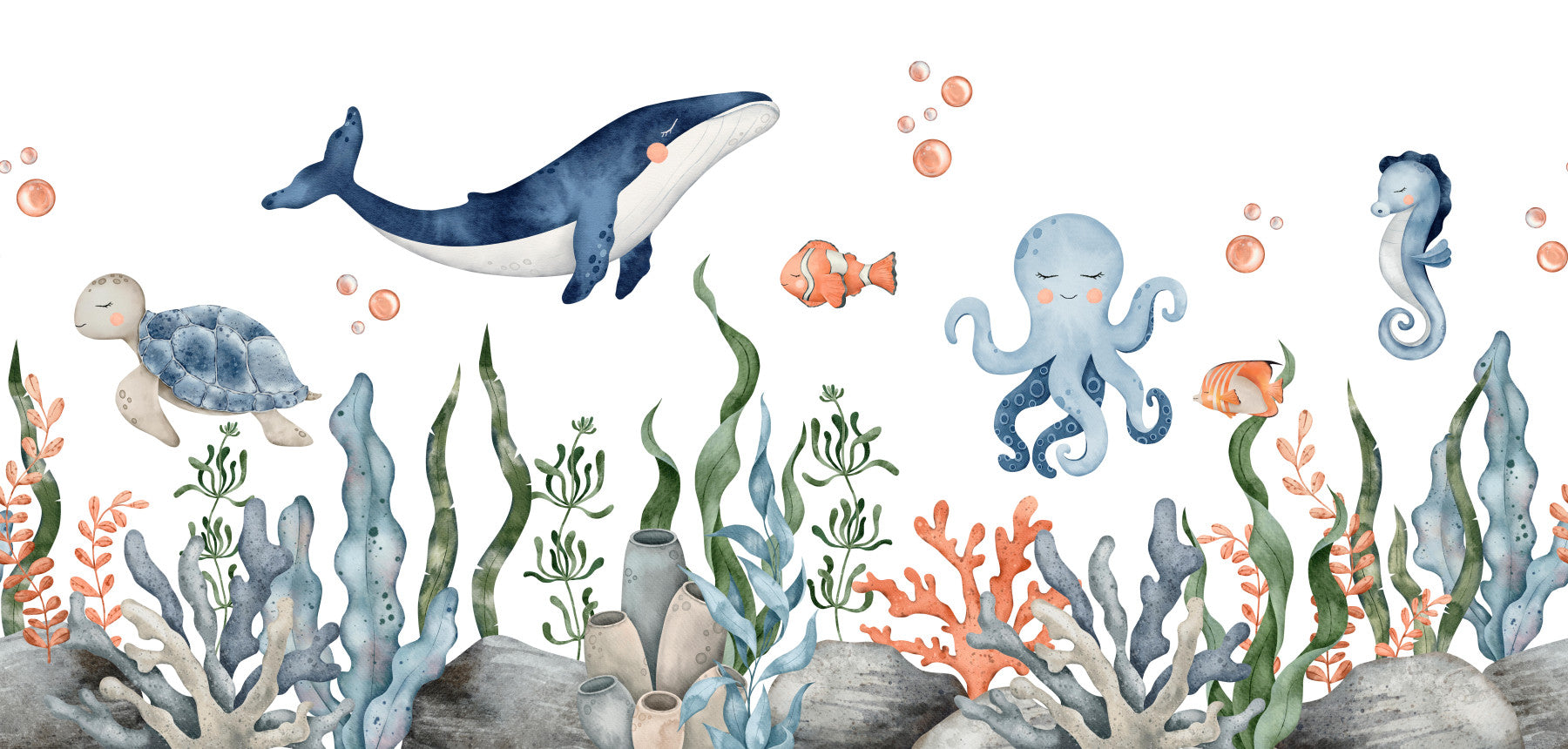 Sleepy Seas Wall Mural