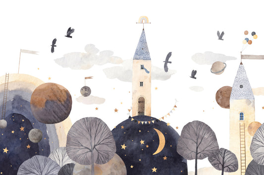 Celestial Towers Wall Mural