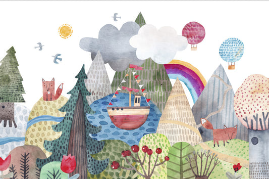 Storybook Scenery Child's Dream Wall Mural