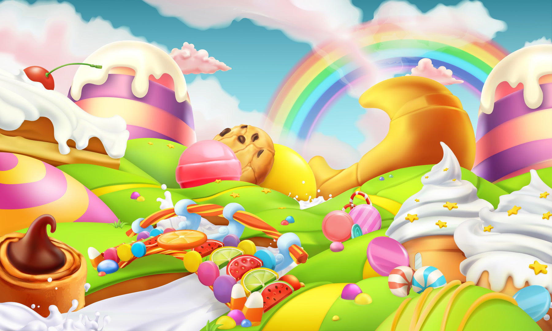 Sugar Rush Paradise Wall Mural