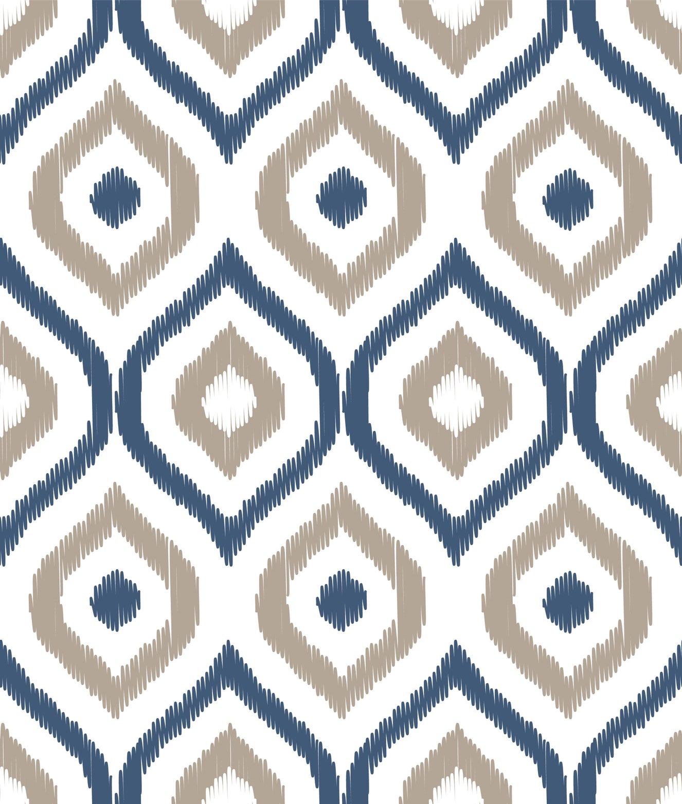Indigo Stitchwork Wallpaper⁠