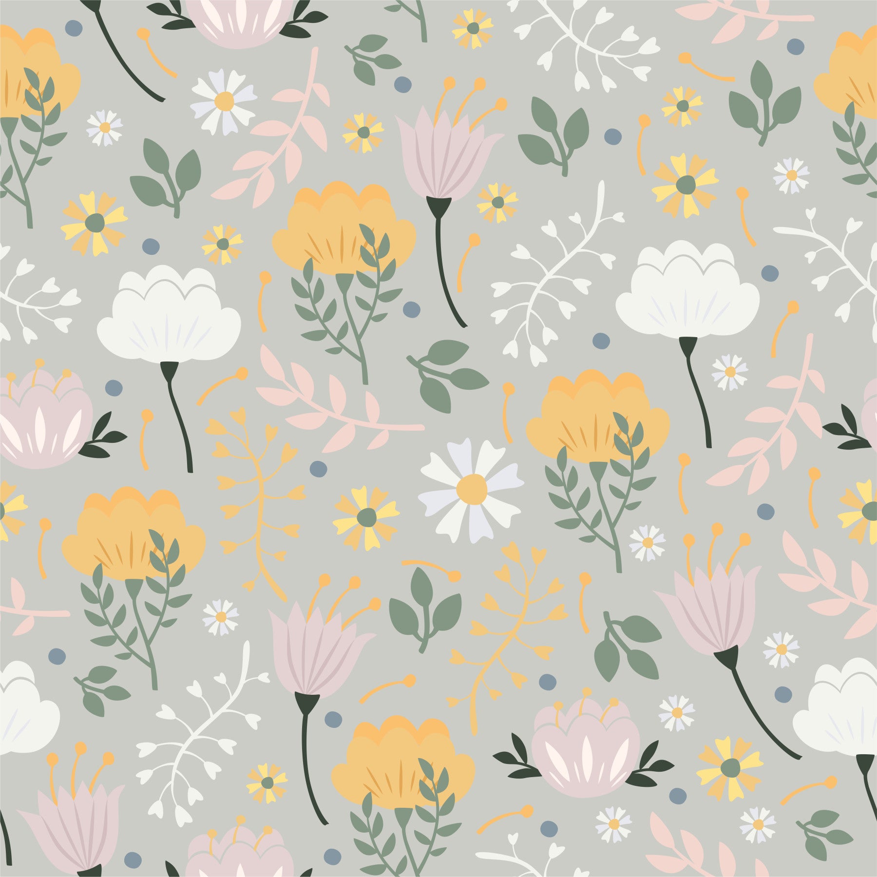 Floral Pattern Wallpaper⁠