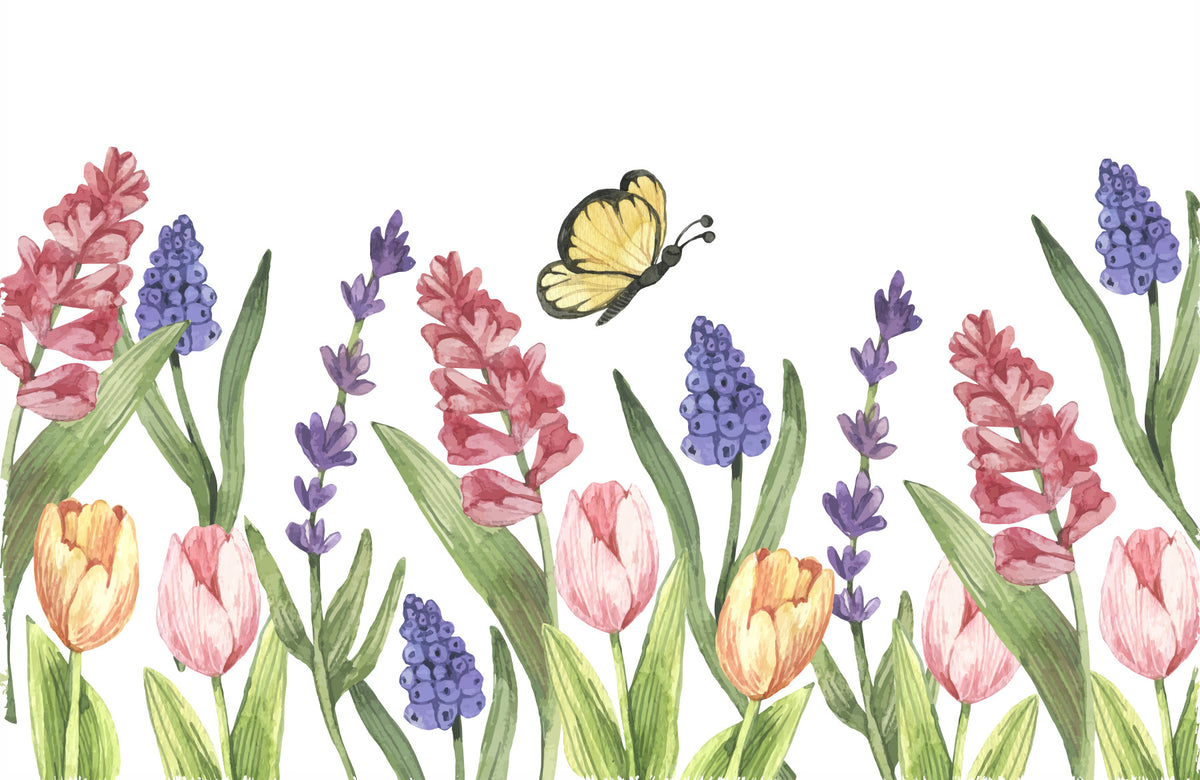 Butterfly Bloom Wall Mural
