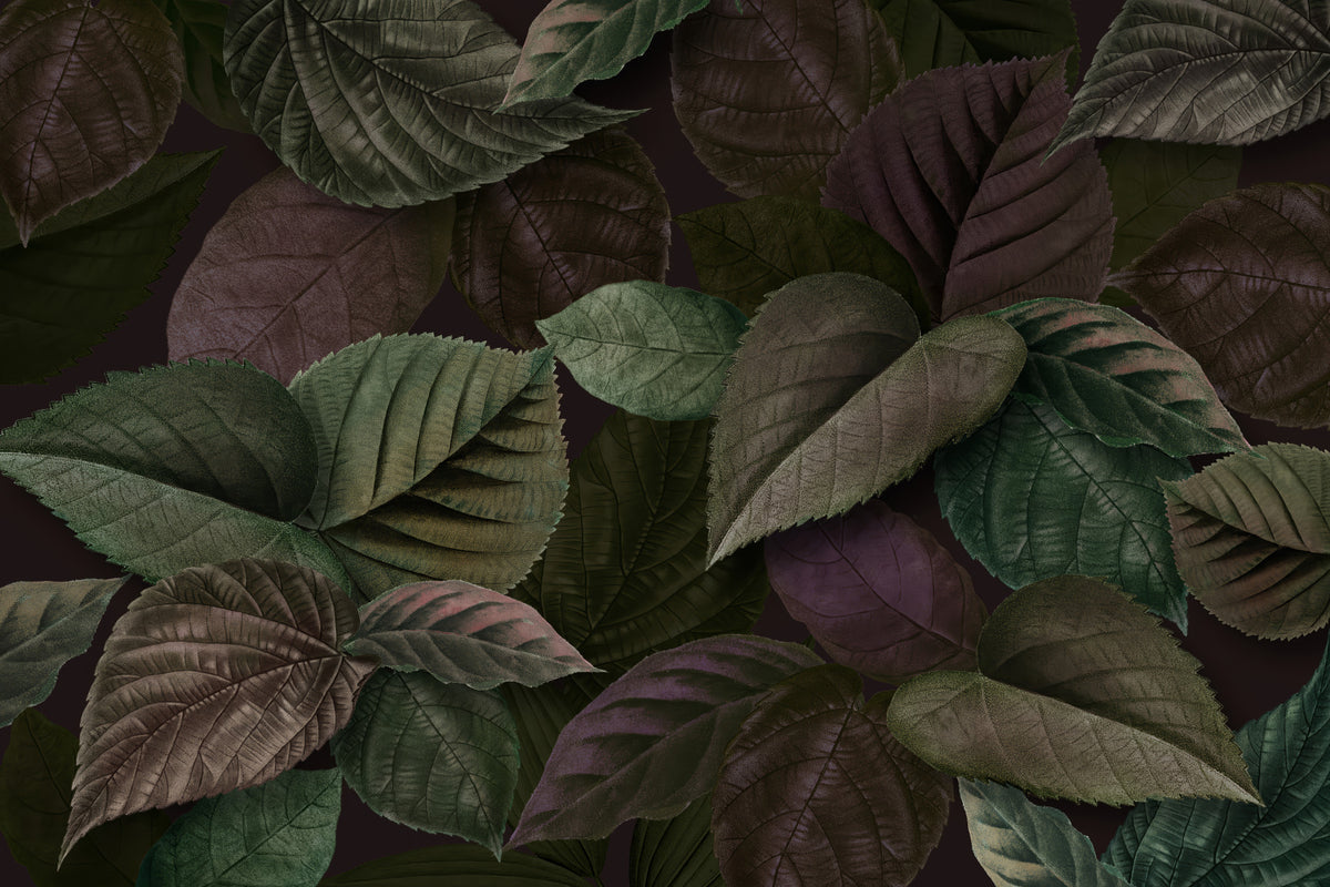 Fine Foliage Green Wall Mural