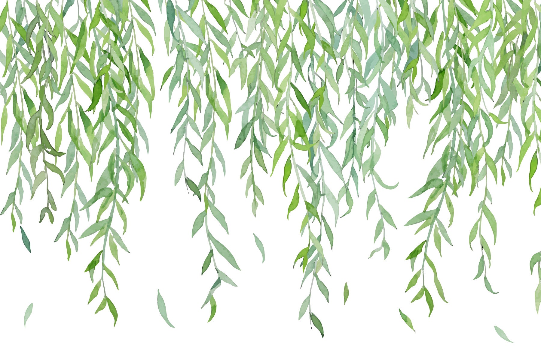 Hanging Leaves Wall Mural