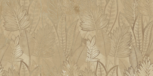 Golden Foliage Wall Mural