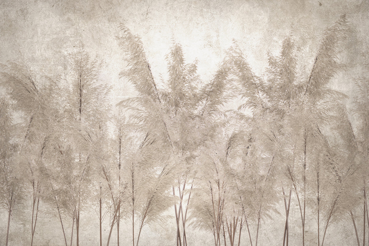 Whispering Grassland Wall Mural in your room — zoomed