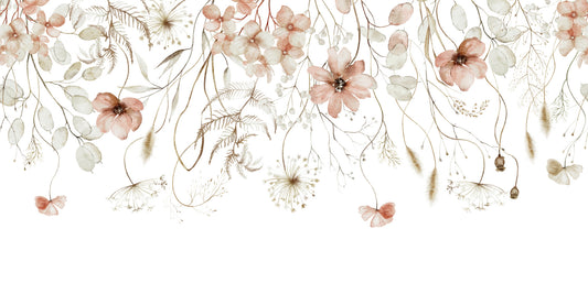 Ethereal Bloom Cascade Wall Mural