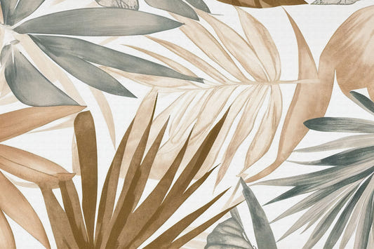 Tropical Whispers Muted Botanical Wall Mural