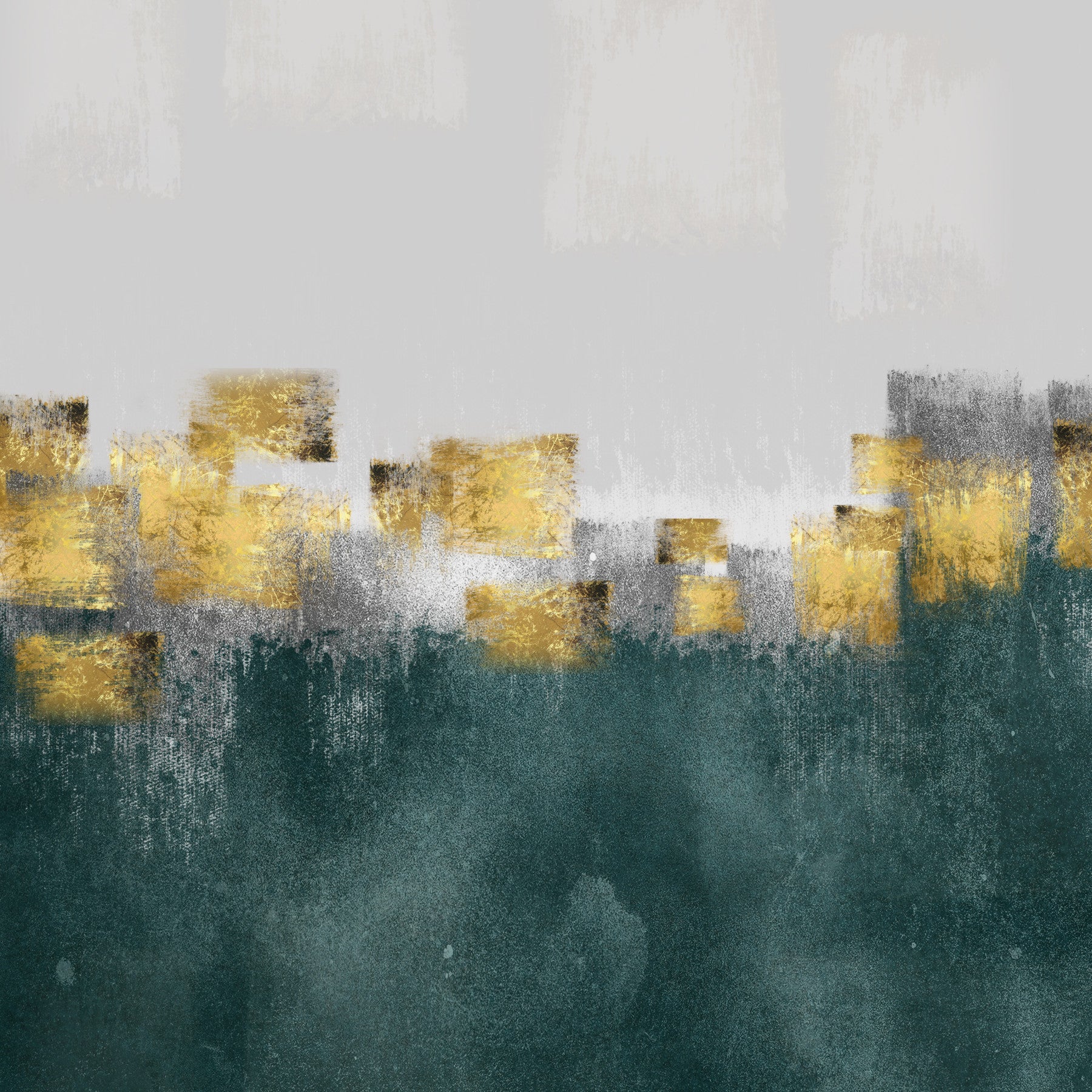 Abstract Gold Element Texture Wall Mural