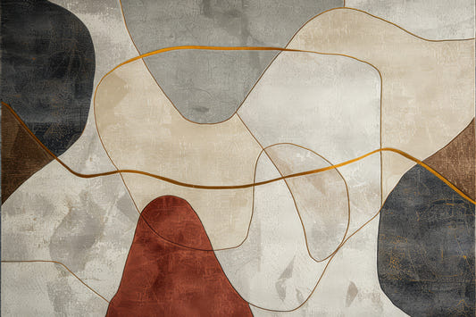 Modern Geometric Abstract Art Wall Mural