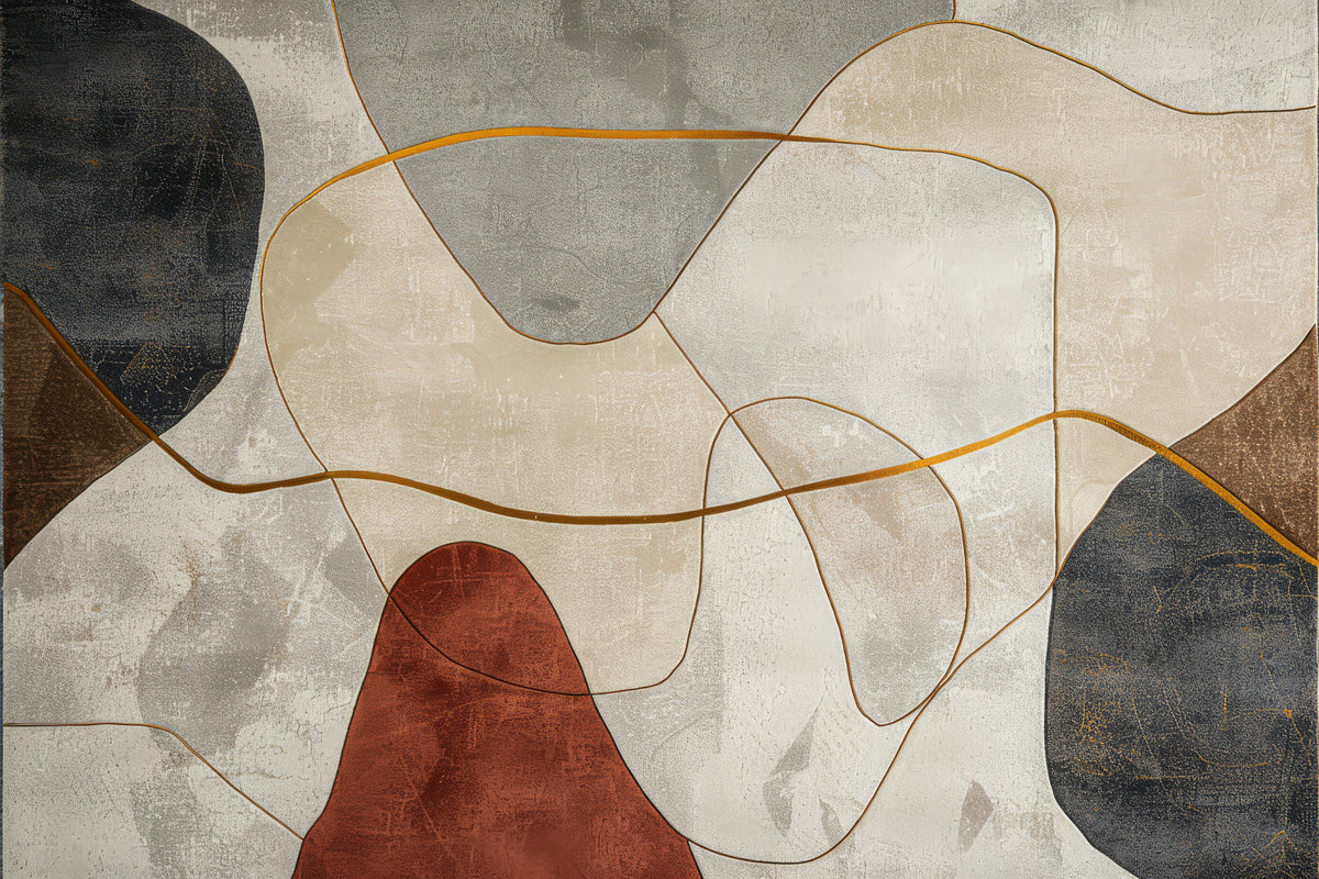 Modern Geometric Abstract Art Wall Mural