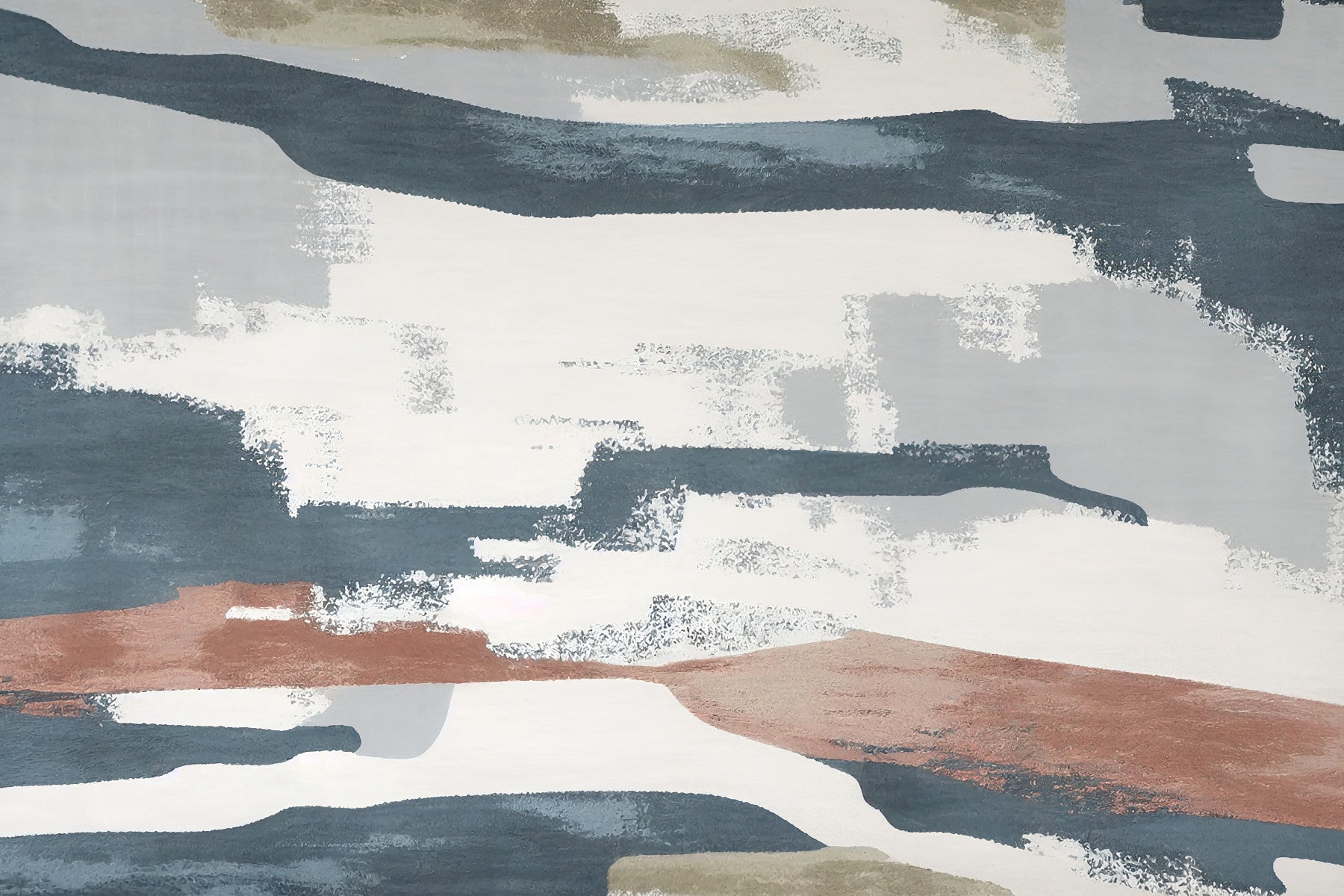 Modern Abstract Brushstroke  Wall Mural