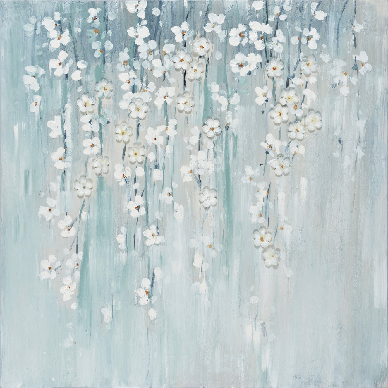 Abstract Hanging Flowers  Wall Mural