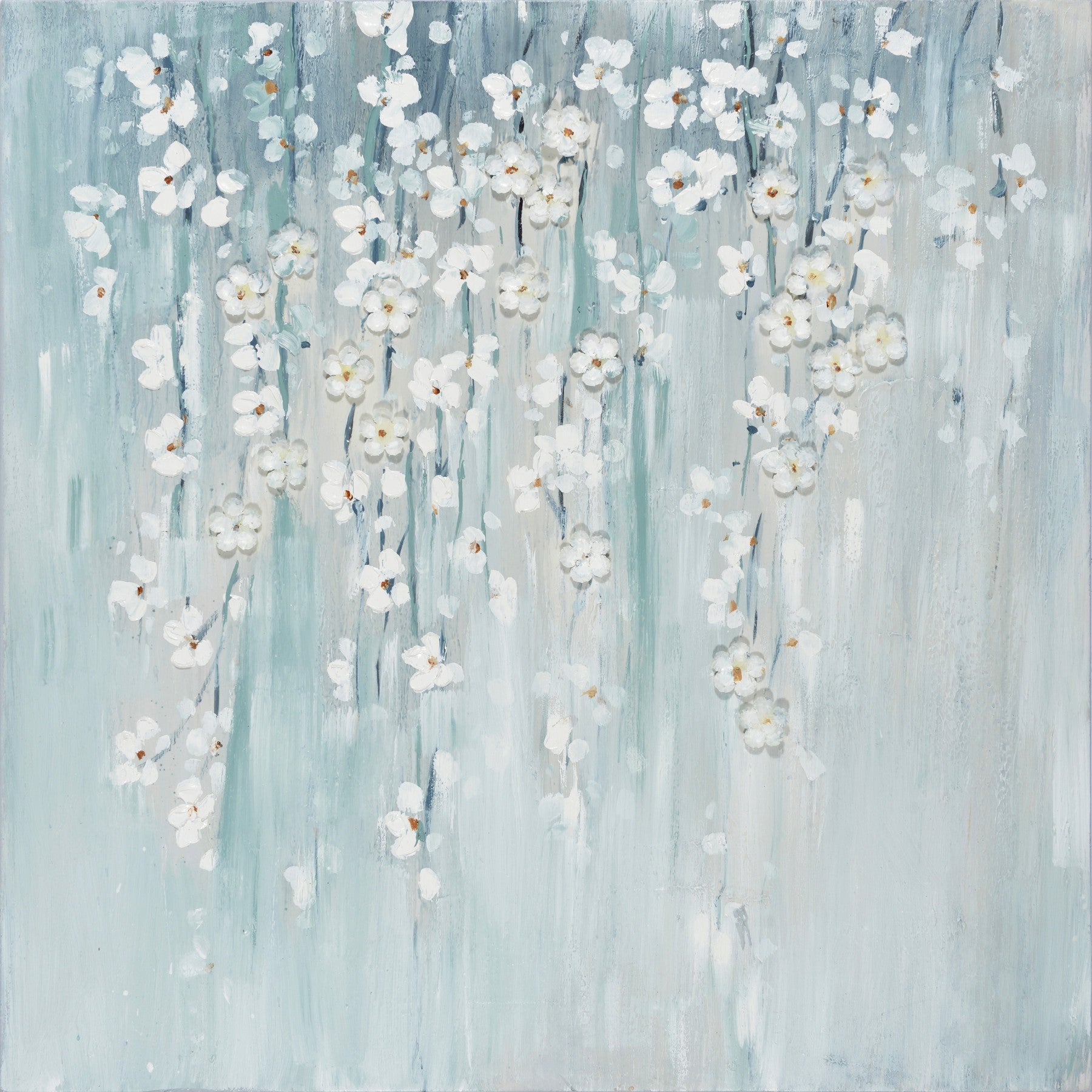 Abstract Hanging Flowers  Wall Mural
