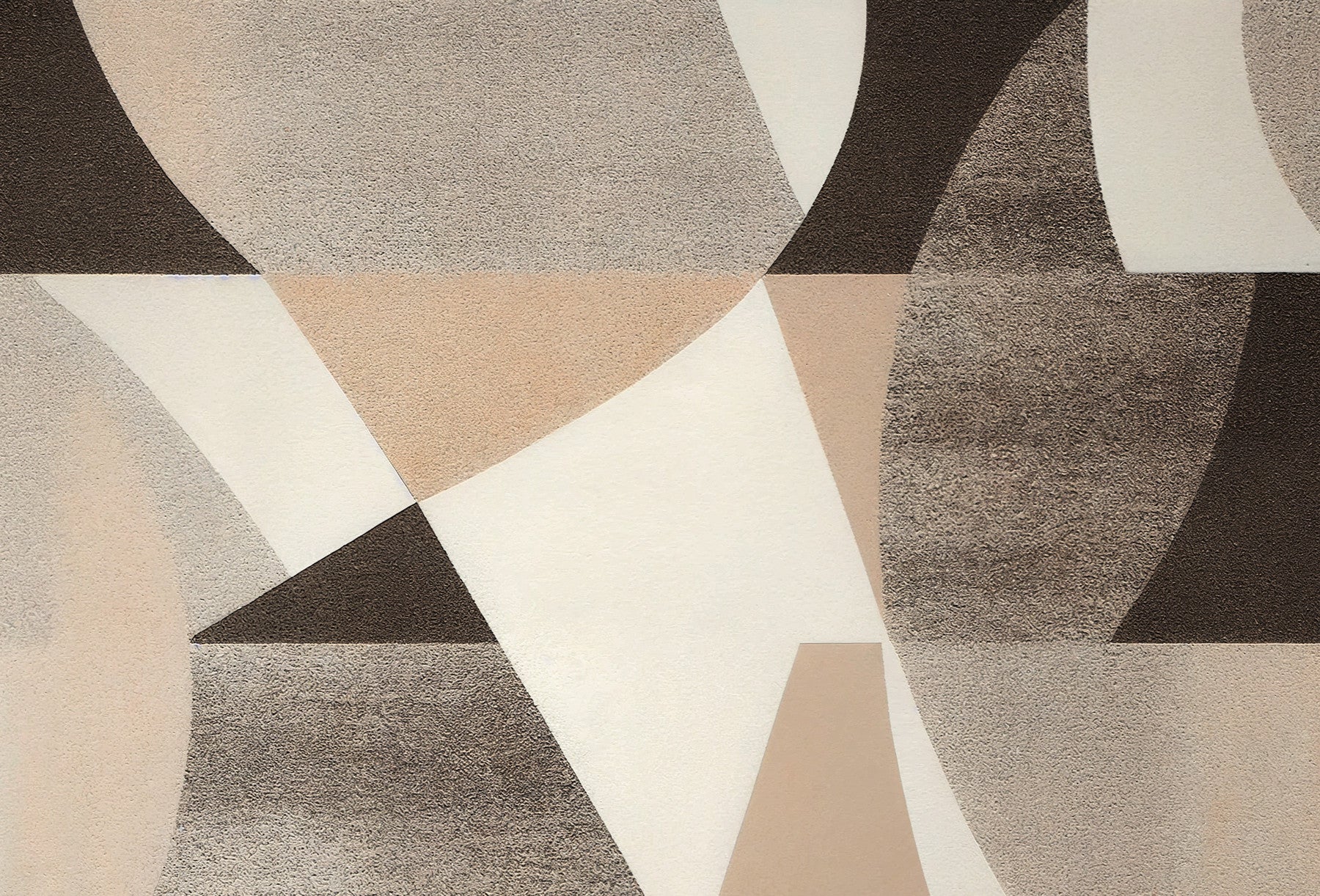 Geometric Harmony Earth Tones Wall Mural