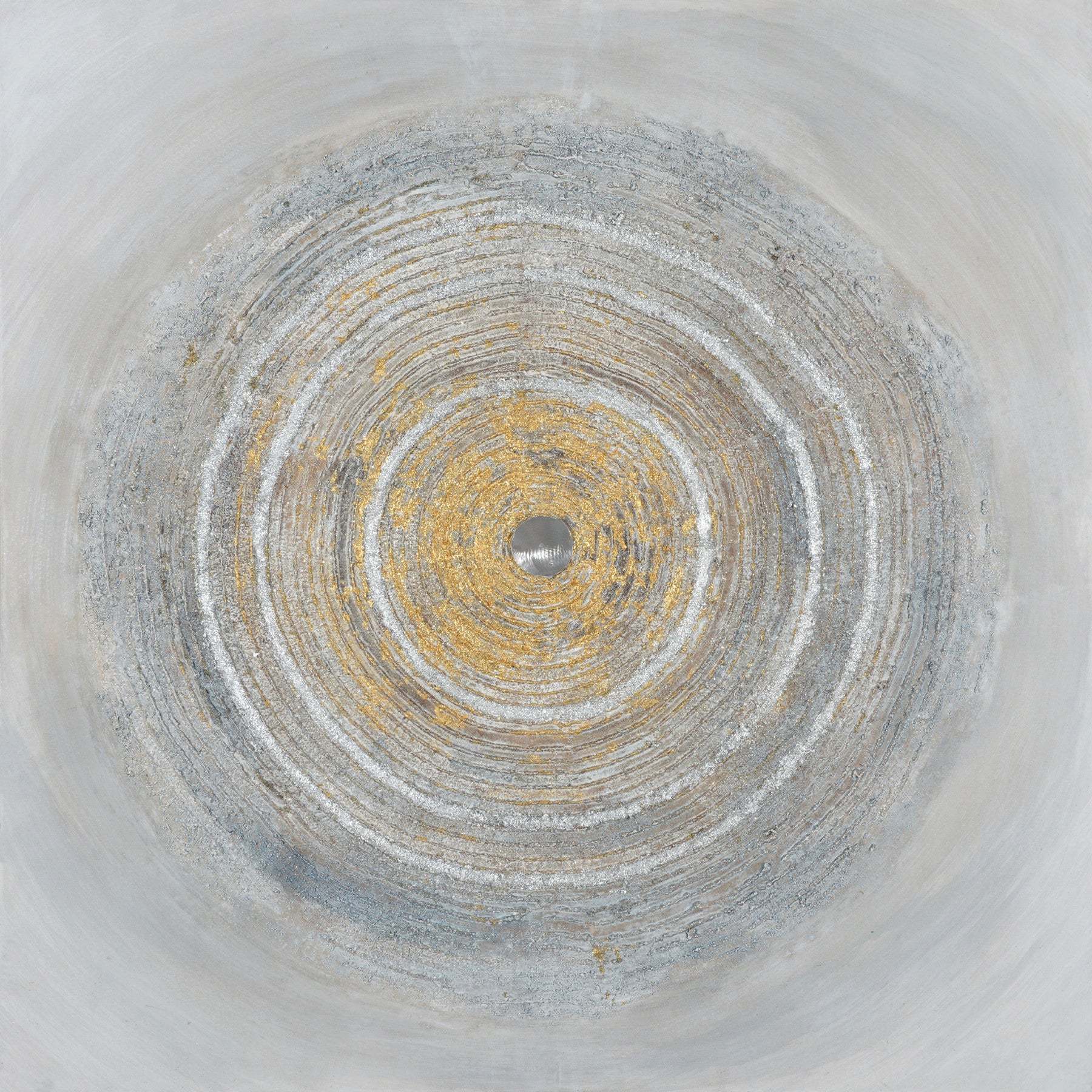 Textured Concentric Circles Wall Mural