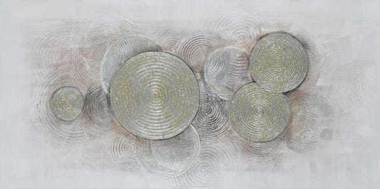 Overlapping Metallic Rings Wall Mural