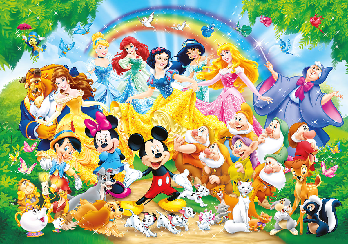 Happily Ever After Disney's Magic World Wall Mural in your room — zoomed