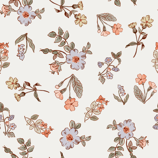 Antique Bloom Trail Wallpaper⁠