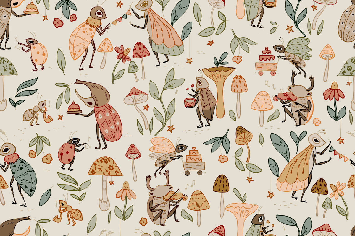 Bug's Woodland Party Wallpaper⁠ in your room